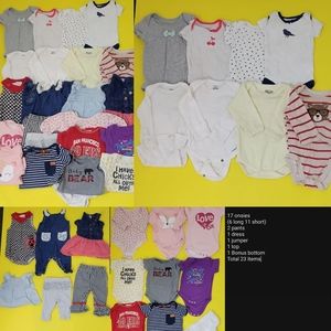 Lot of baby girl clothes 0-3 months